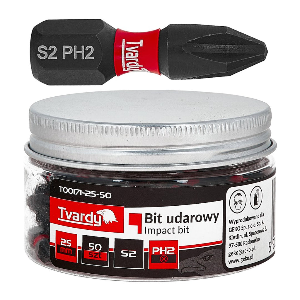 Impact bit PH2 25 mm S2 - jar – Pack of 50