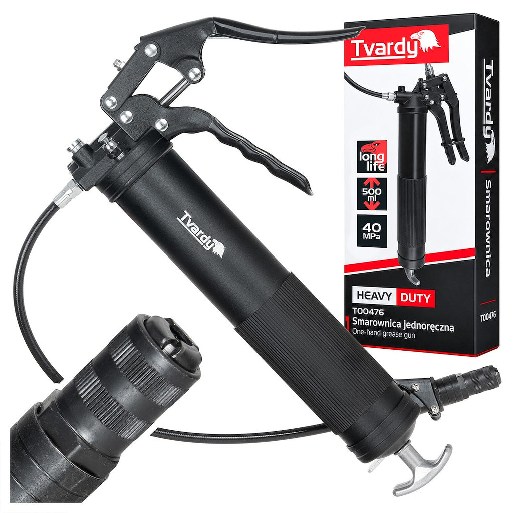 Heavy-duty one-handed grease gun, 500 cc