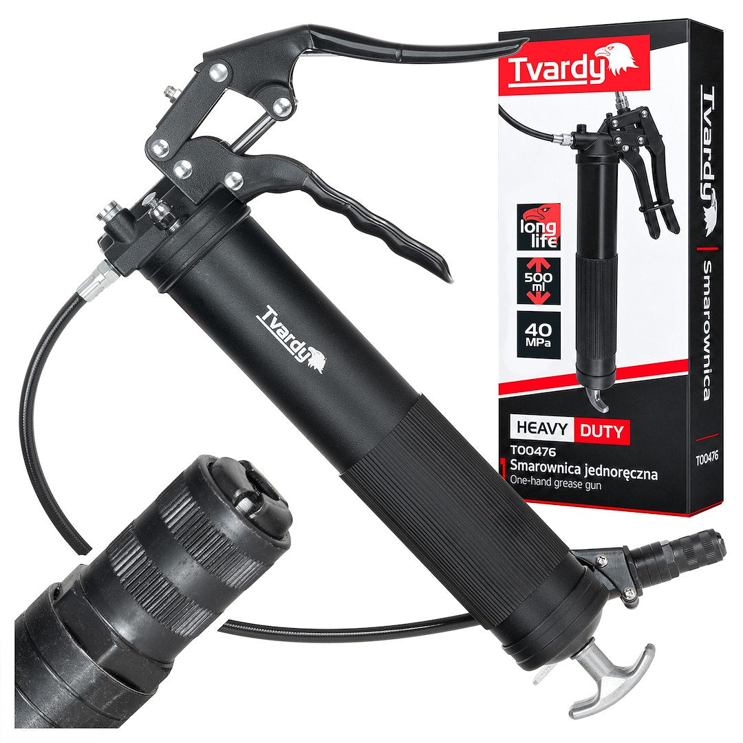 Heavy-duty one-handed grease gun, 500 cc