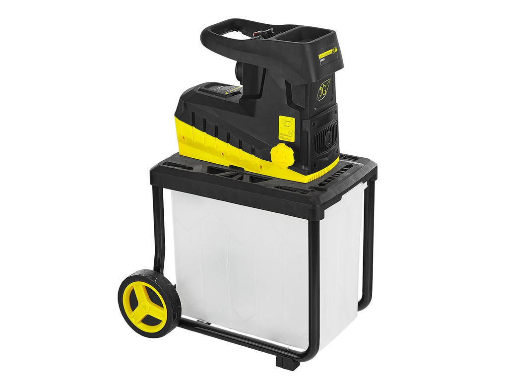 Silent Roller Garden Shredder with Collection Box 45 mm - 60 L