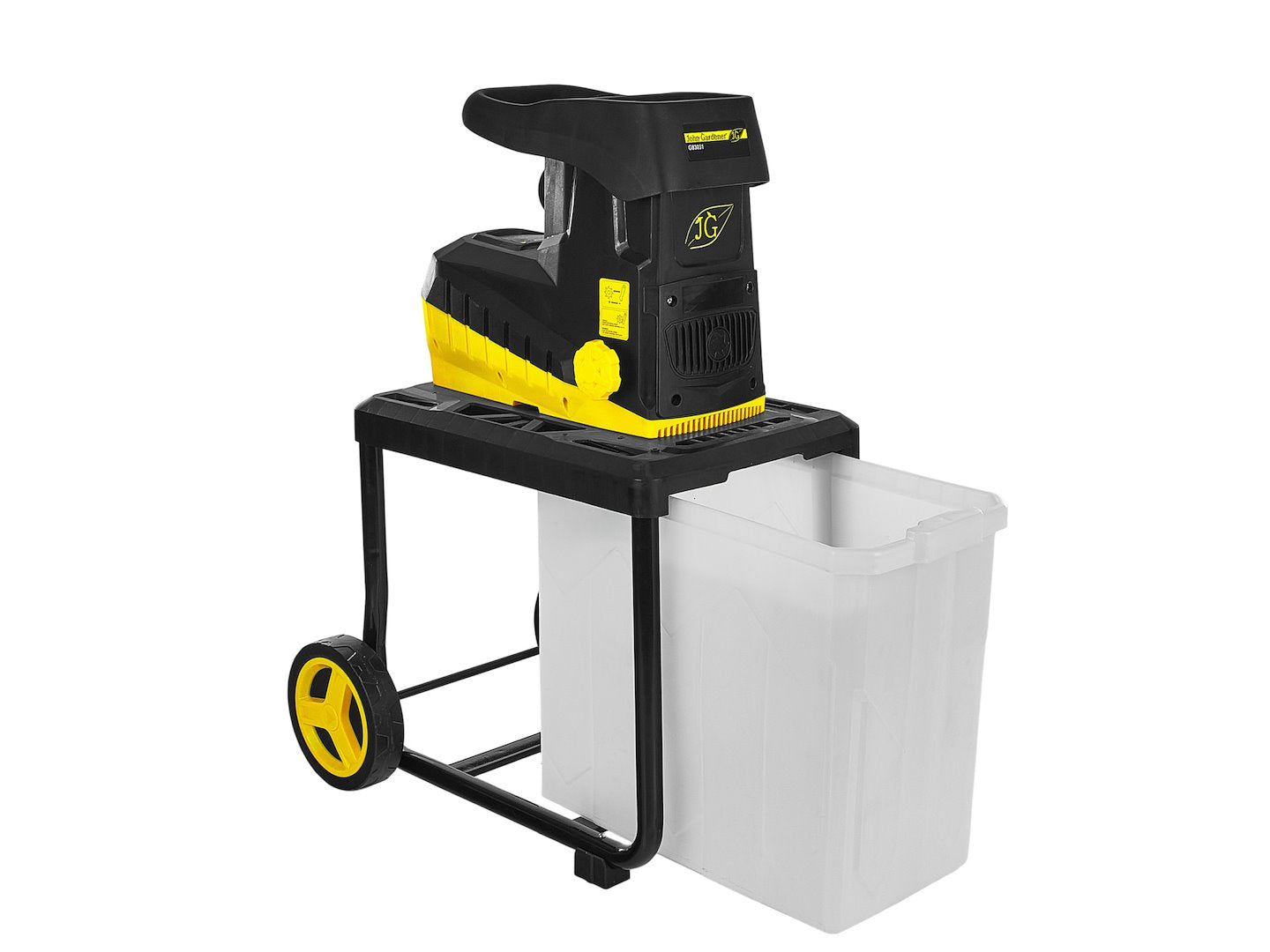 Silent Roller Garden Shredder with Collection Box 45 mm - 60 L