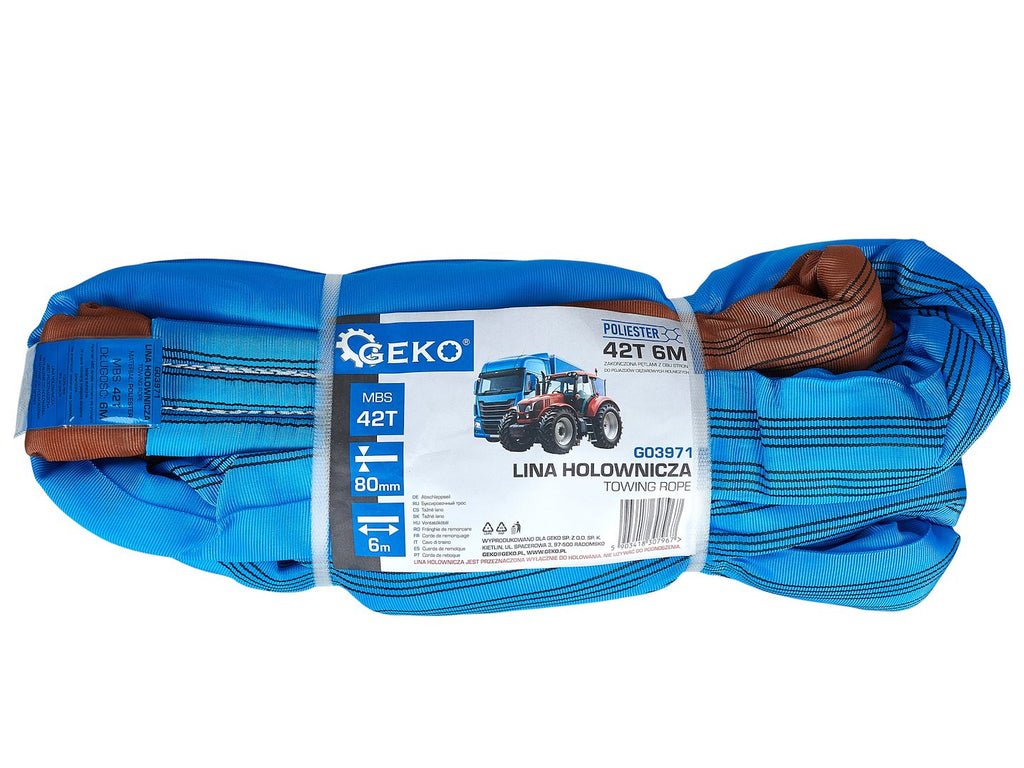 Polyester tow rope, 42T, 6M