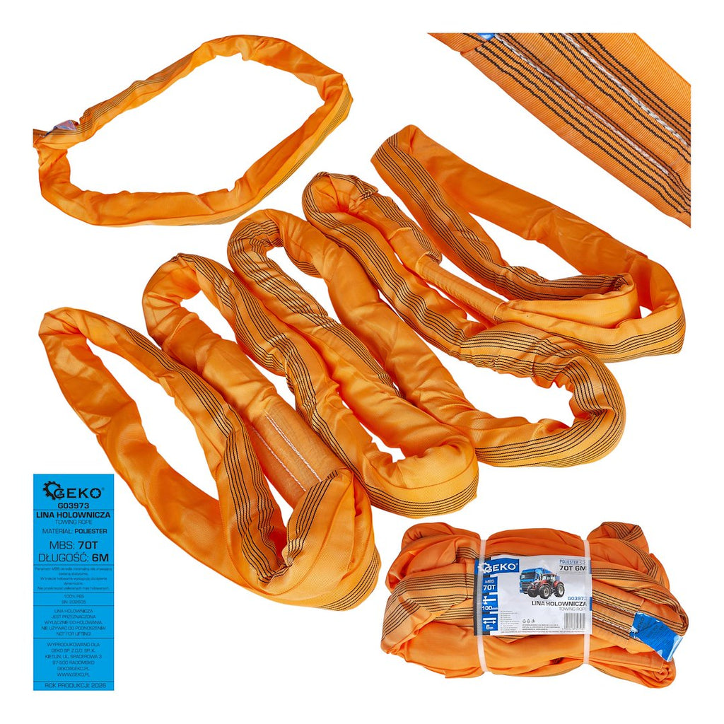 Polyester Tow Rope 70T, 6 m