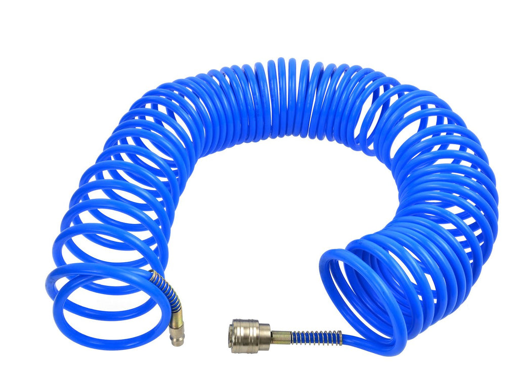 PE air hose 5 x 8 mm, 15 m with European quick connector