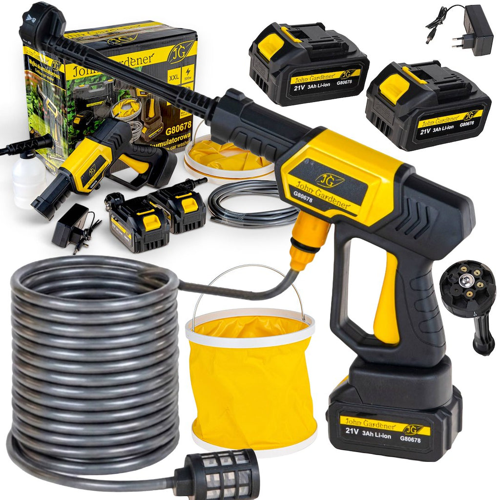 21V cordless car washer 2x3.0Ah – XXL set
