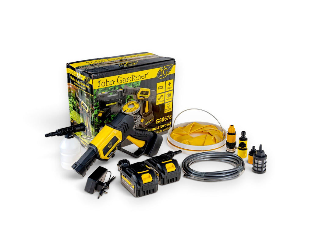 21V cordless car washer 2x3.0Ah – XXL set
