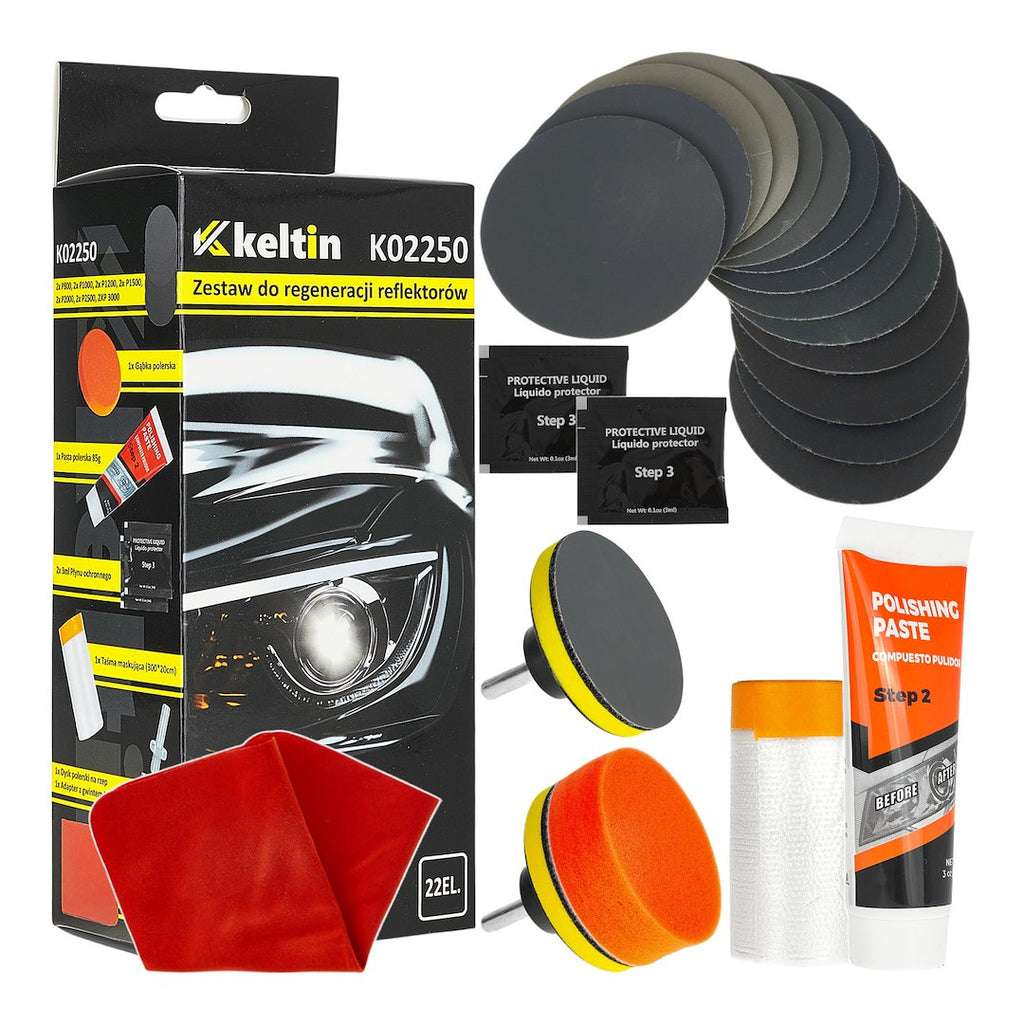 22-piece headlight restoration kit