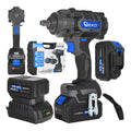 21V 850Nm Cordless Brushless Impact Wrench 2x4.0Ah