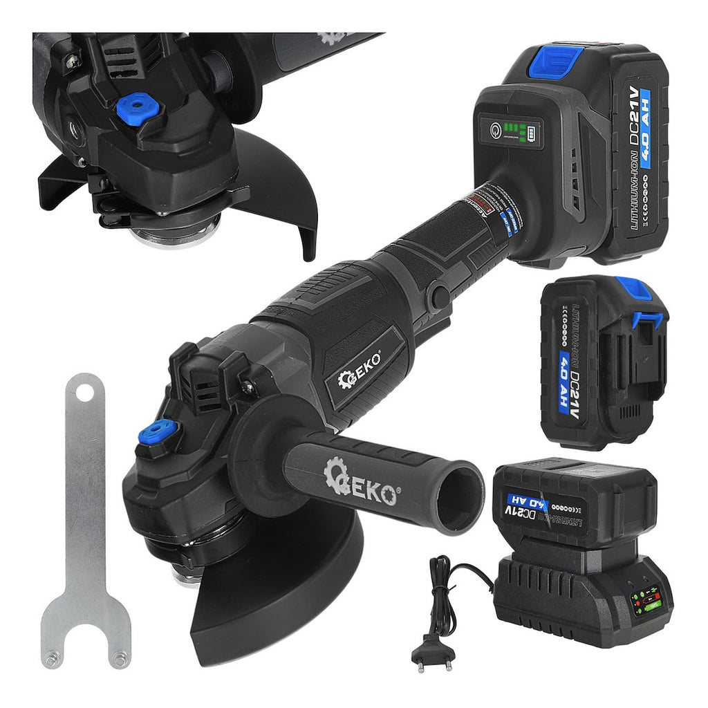 21V 950W Cordless Brushless Angle Grinder 2×4.0Ah