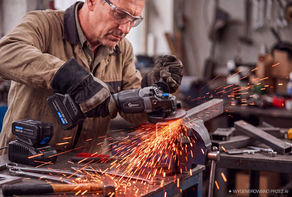 21V 950W Cordless Brushless Angle Grinder 2×4.0Ah