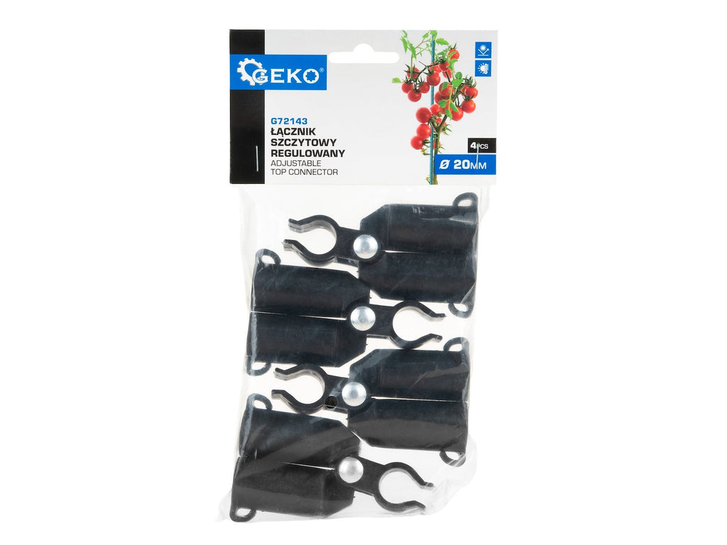 Adjustable Top Connector for 20 mm Garden Stakes – 4 pcs/pack