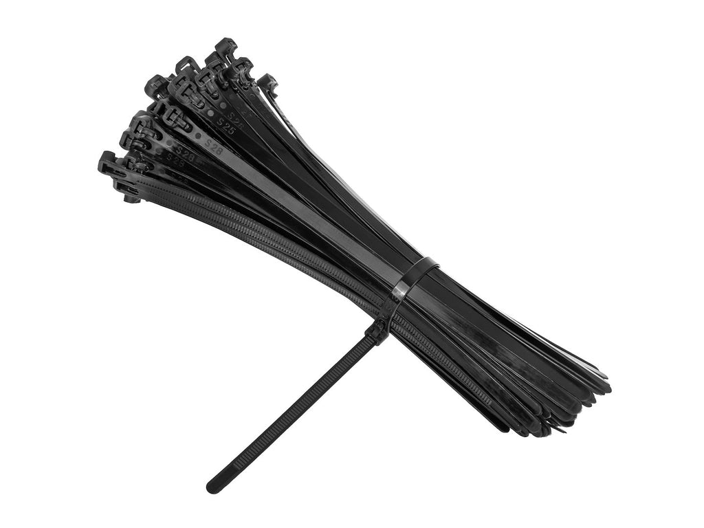Reusable Cable Ties 7.5 x 250 mm, 100 pcs