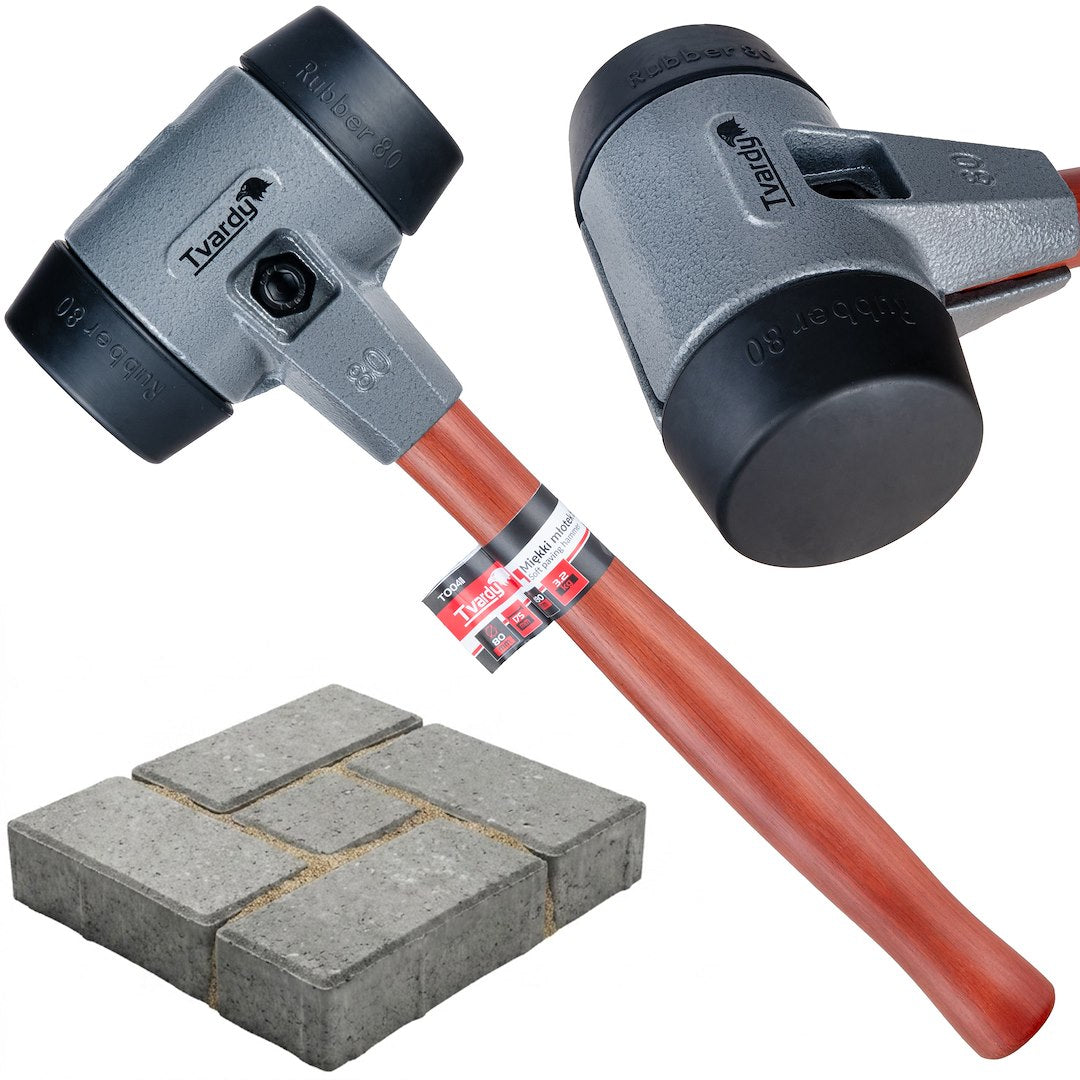 Soft-faced paving hammer, 80 mm