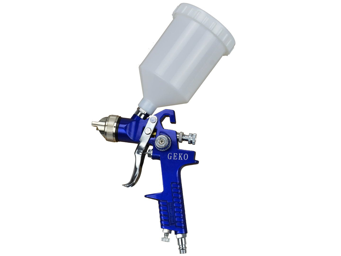 GEKO HVLP Gravity Spray Gun 1.4 mm, 600 ml, with Plastic Tank