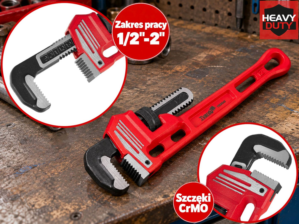 Stillson-type Pipe Wrench 12" / 300 mm HEAVY DUTY