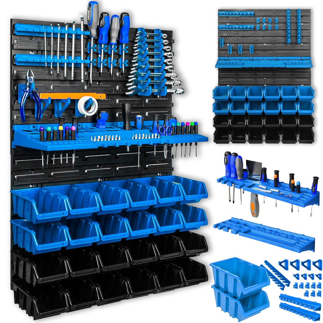 Workshop Tool Board – 2-Panel Set 576 × 780 mm + Accessories