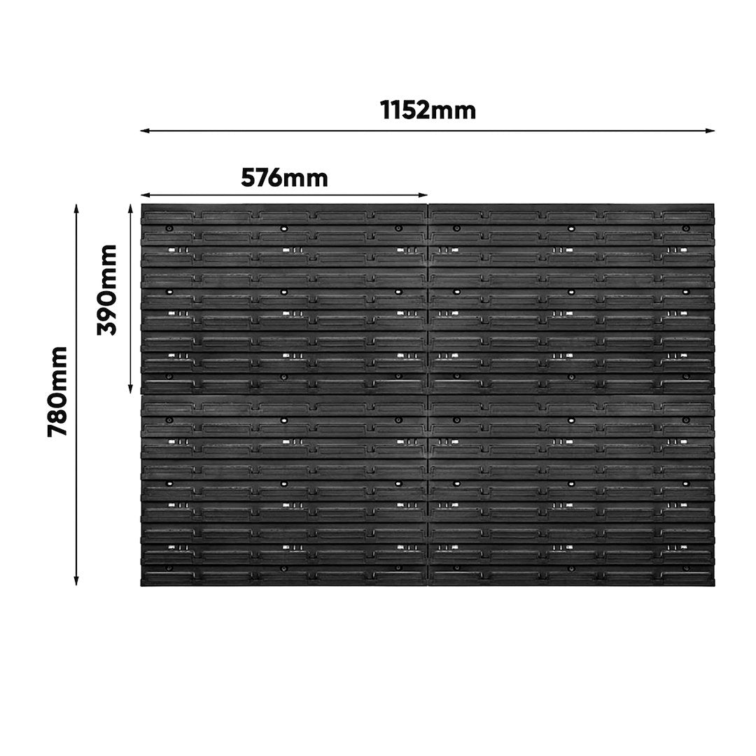 Workshop Tool Board – 4-Panel Set 1152 × 780 mm + 74 Accessories