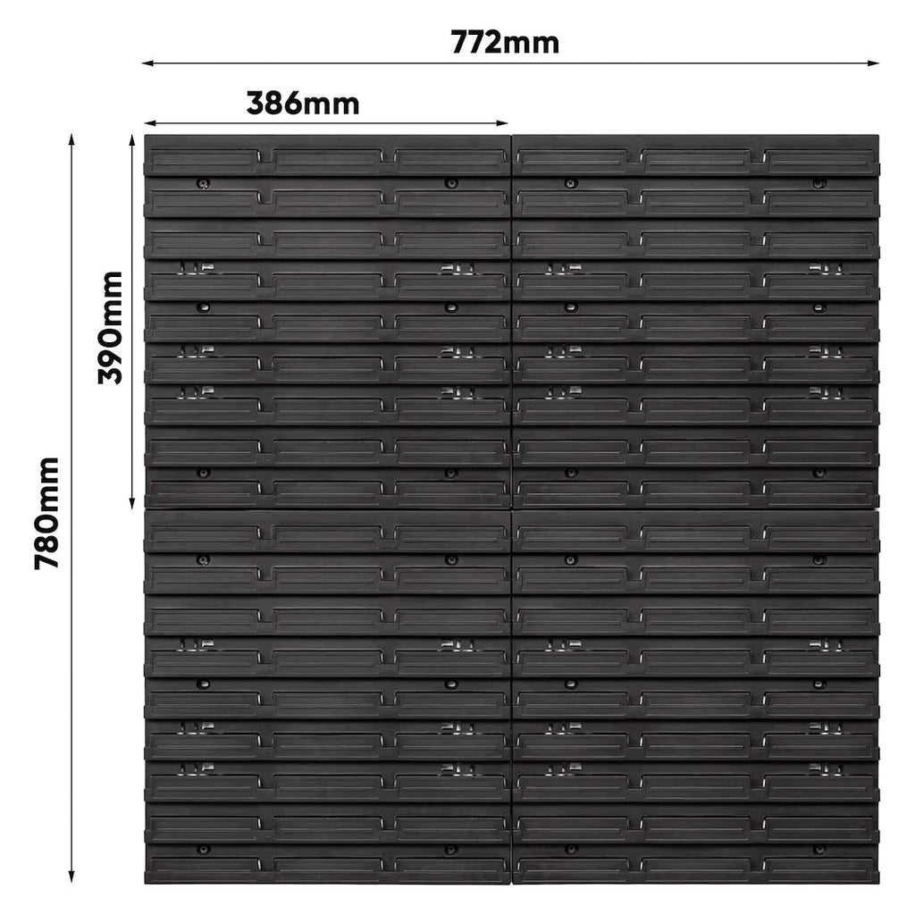 Workshop Tool Board – Panel Set 780 × 780 mm + 82 Bins