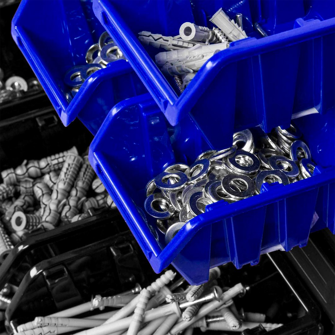 Workshop Tool Board – Panel Set 780 × 780 mm + 82 Bins
