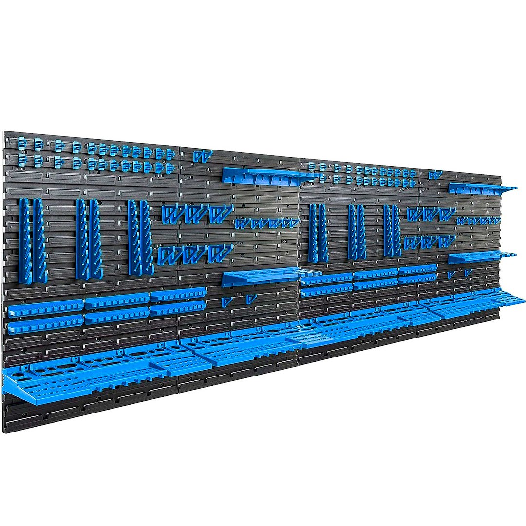Workshop Tool Board – 8-panel set 2304 × 780 mm + 128 accessories