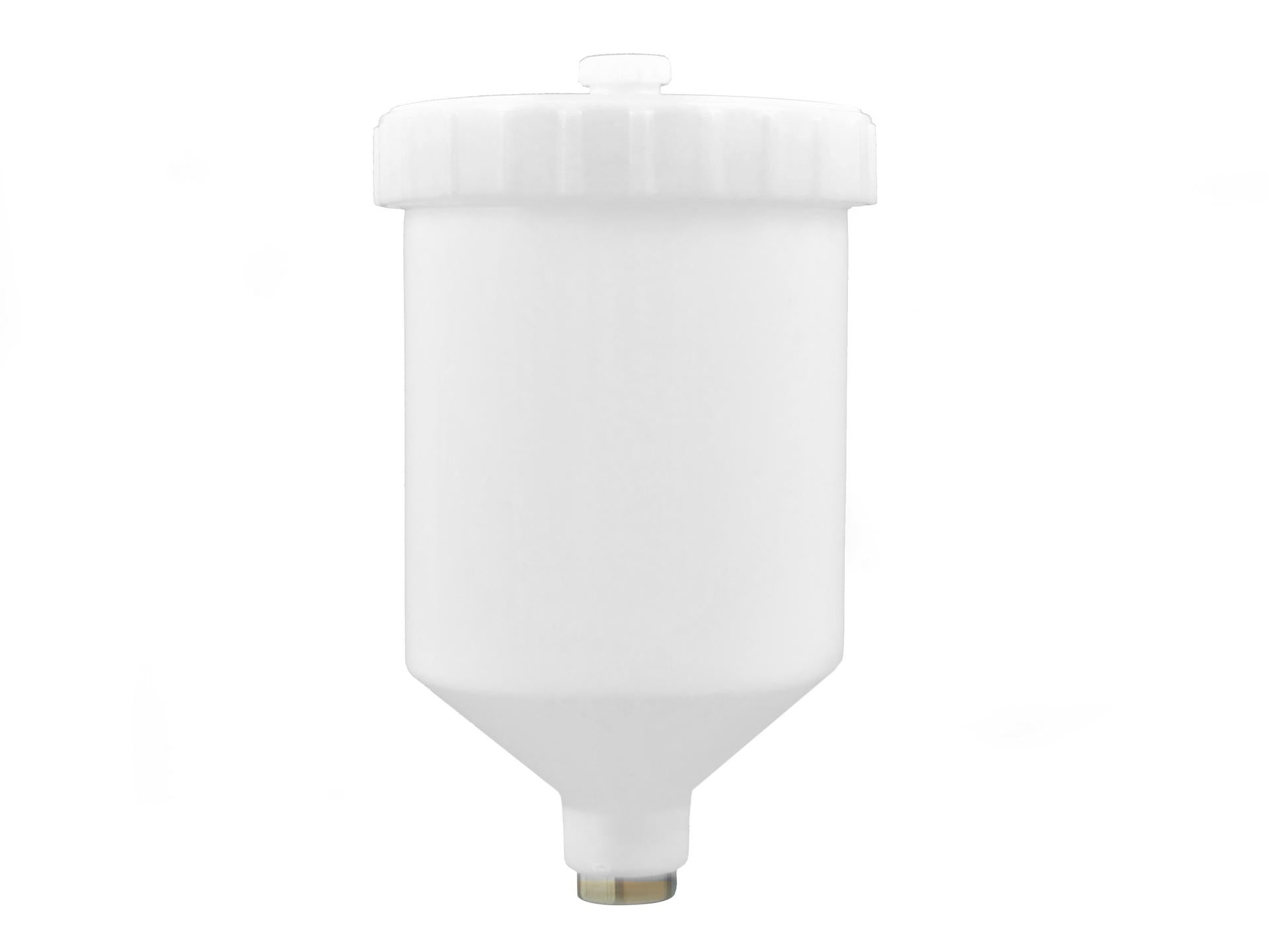 Replacement Plastic Cup for Air Spray Gun, 600 ml, Internal Thread M16x1.5