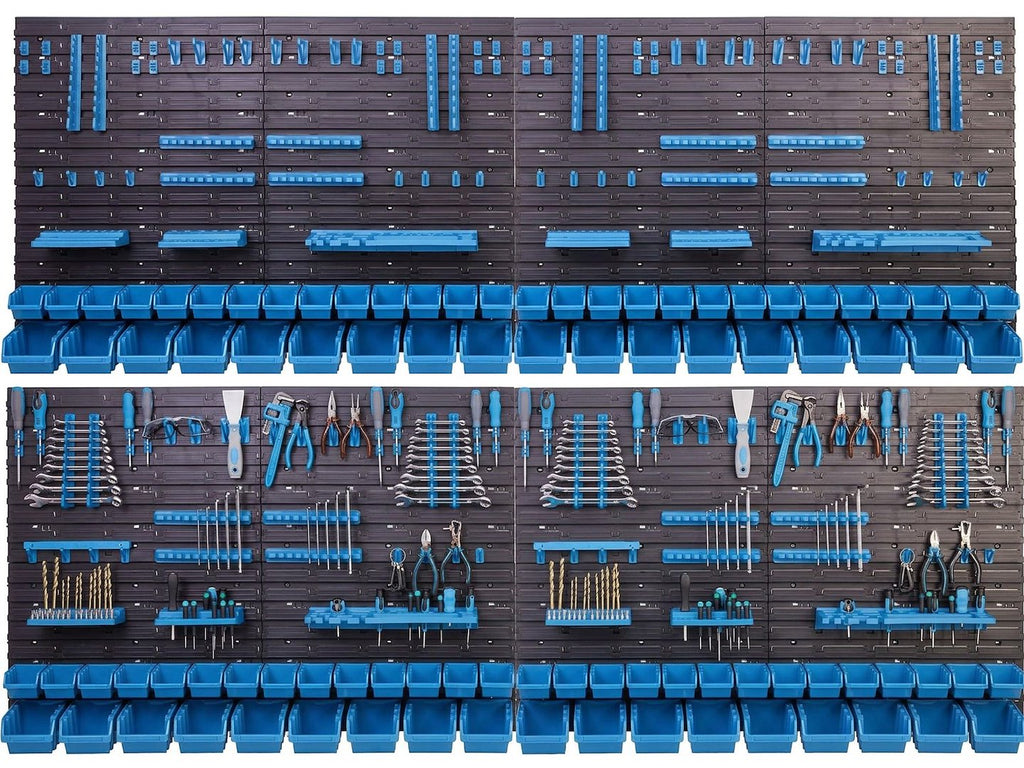 Workshop Tool Board – 8-panel set 2304 × 780 mm + 132 accessories