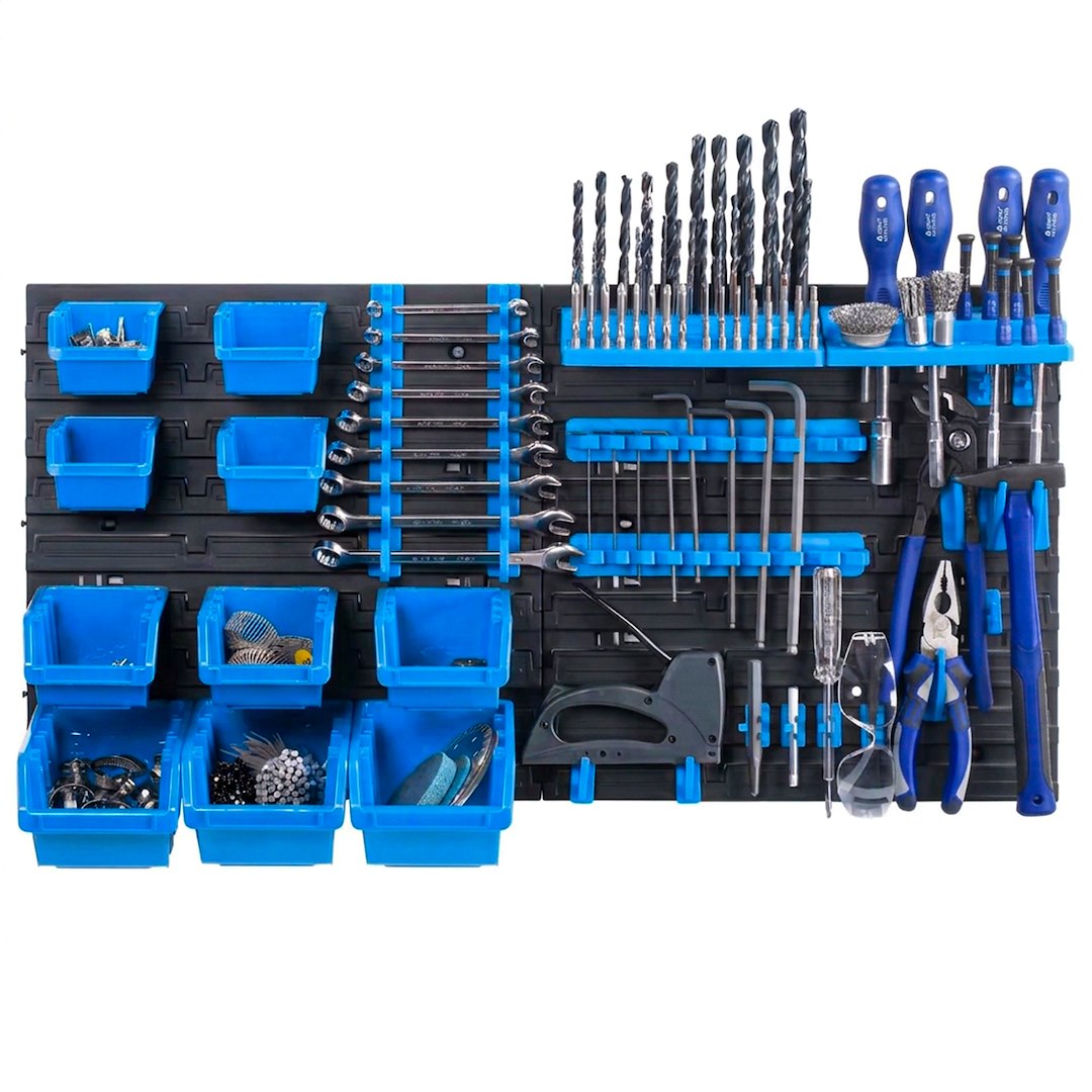 Workshop Tool Board – 6-Panel Set 390 × 780 mm + Accessories