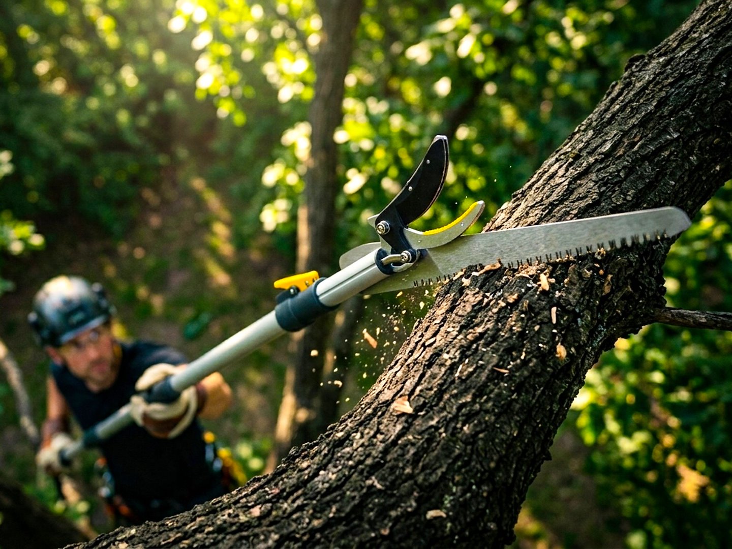 Telescopic Pole Saw and Pruner 1.8–4 m