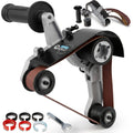 Belt sander attachment for pipe sanding and polishing