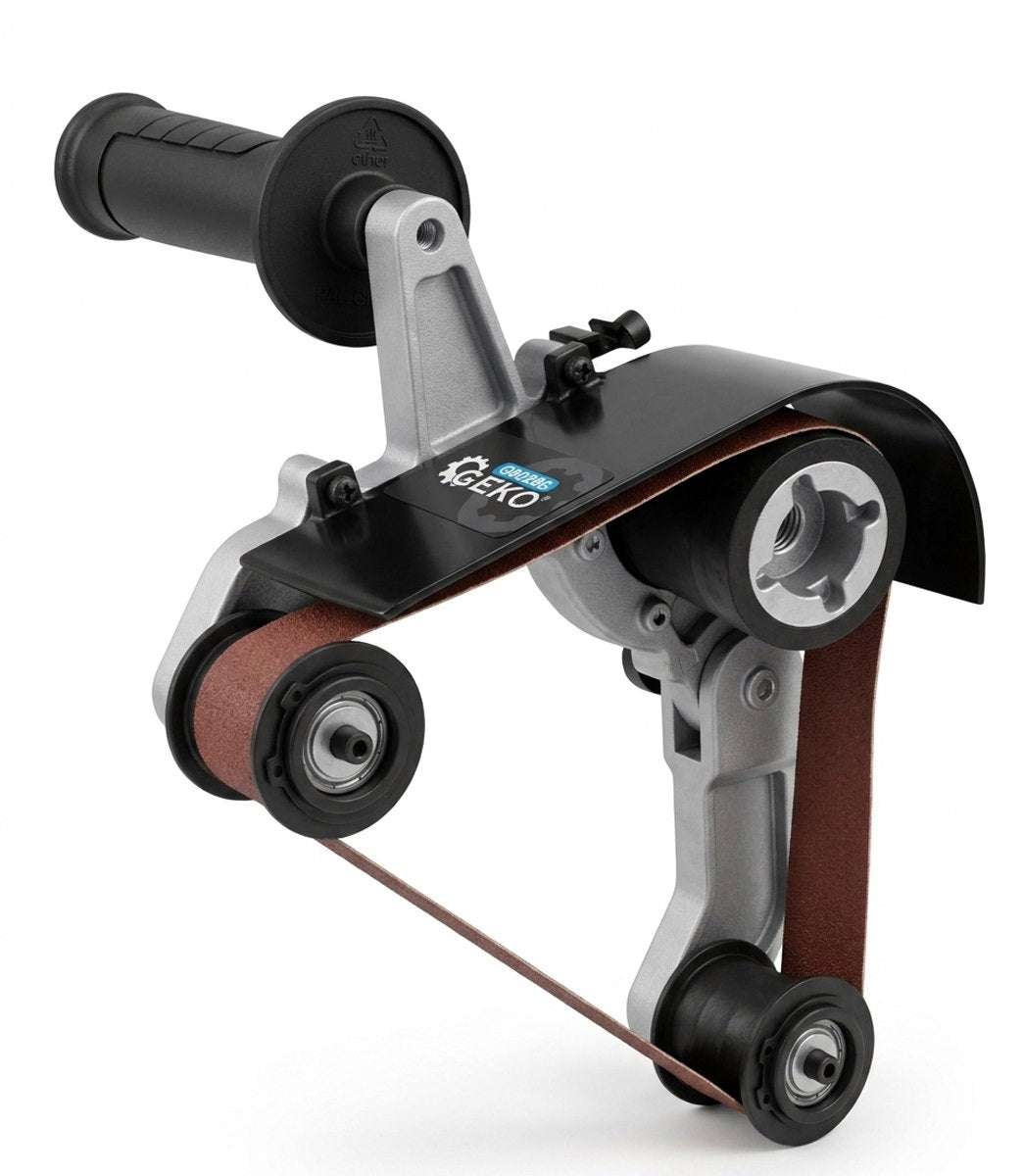 Belt sander attachment for pipe sanding and polishing