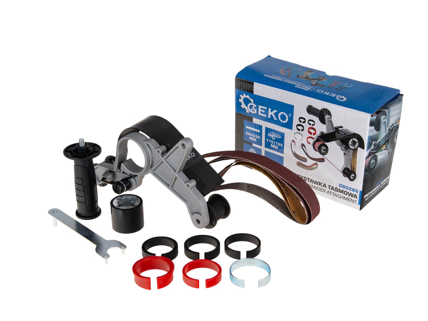 Belt sander attachment for pipe sanding and polishing