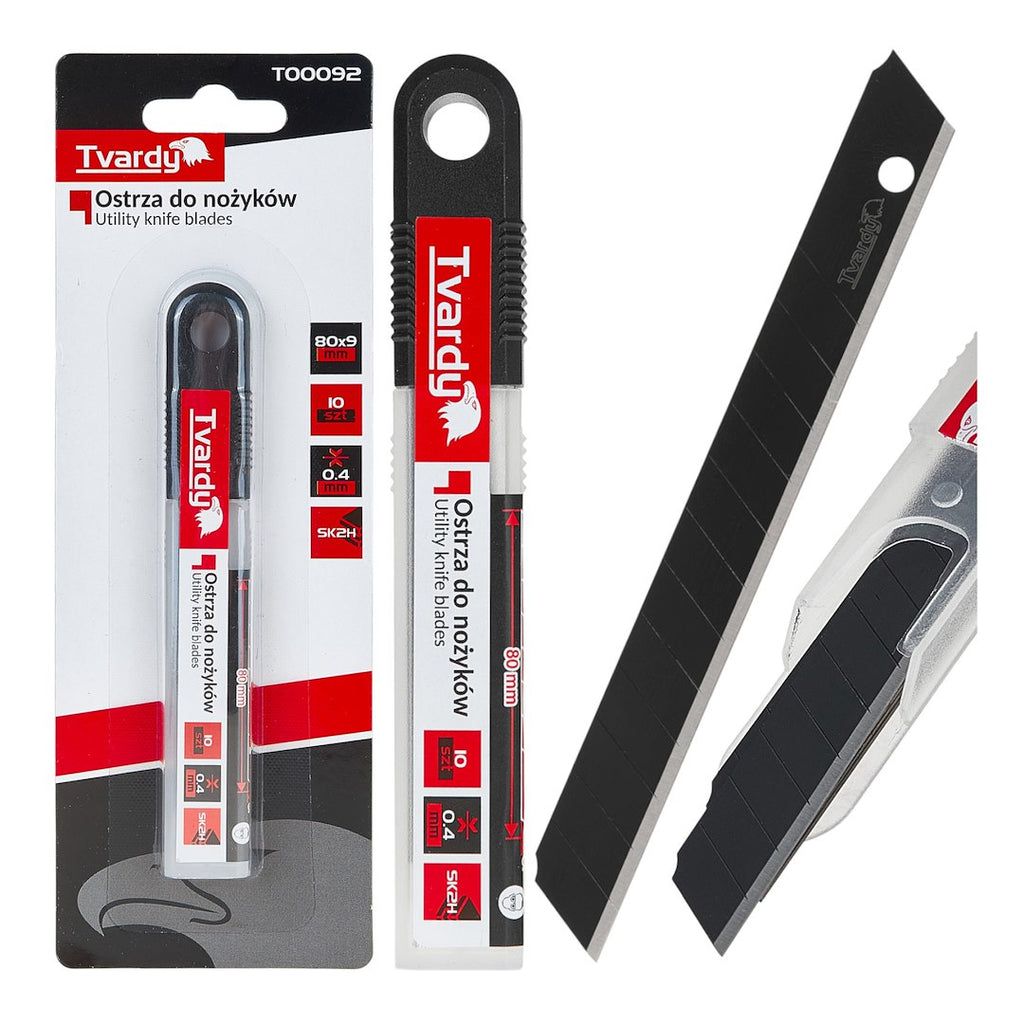 Blades for utility knives 80x9x0.4mm SK2H 10 pcs.