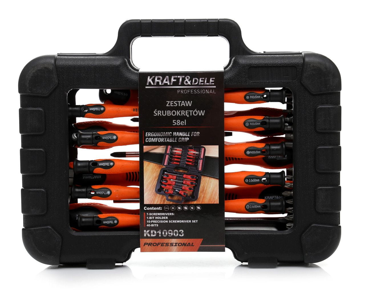 58pc screwdriver and bit set KD10903