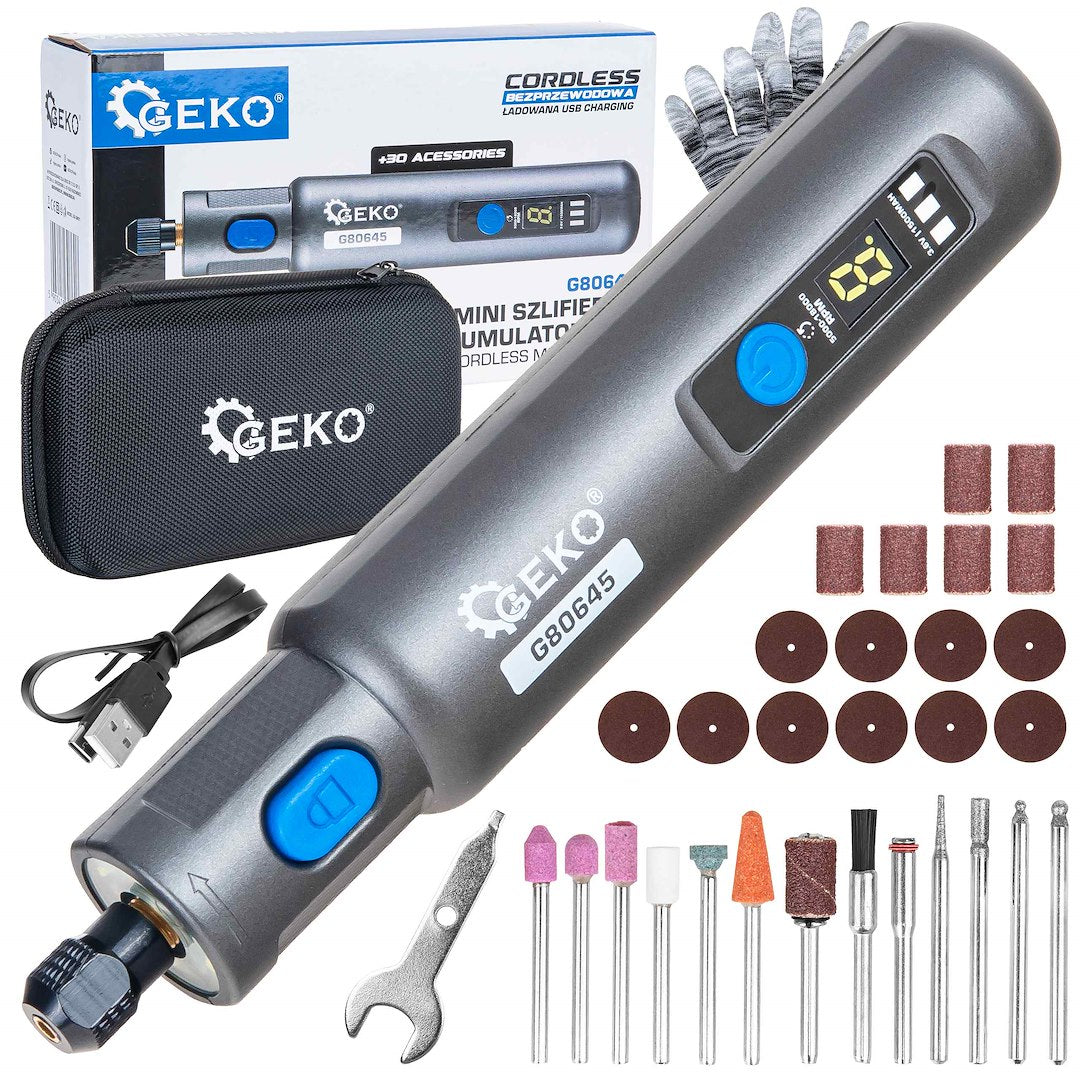 Cordless 3.6 V Mini Grinder with Variable Speed and Accessory Set