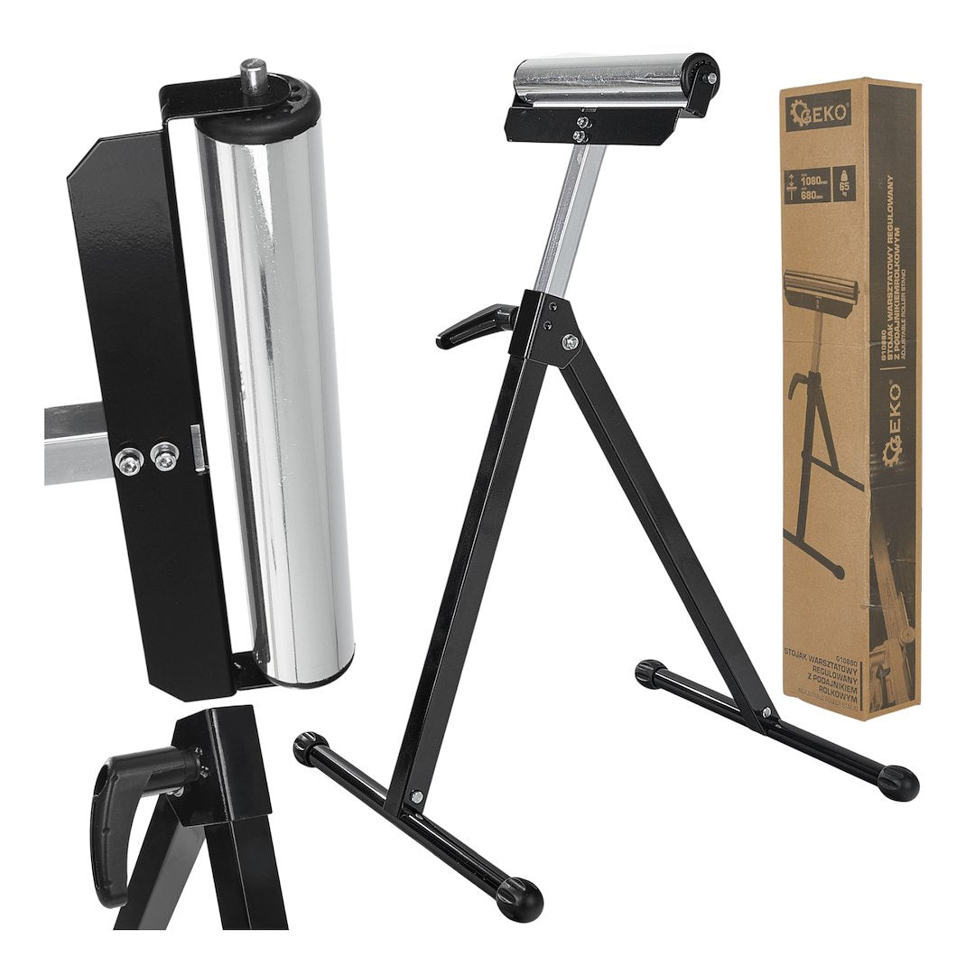 Adjustable roller stand 680–1080 mm / 300 mm / 65 kg