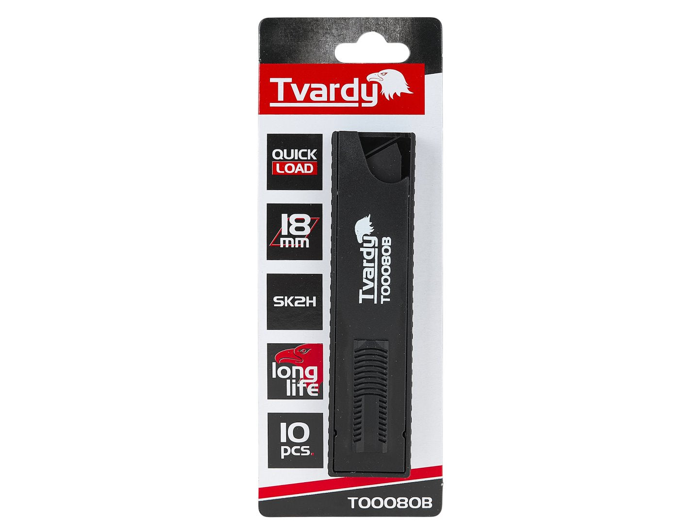 Blades for utility knives 100x18x0.5mm SK2H 10 pcs in quick-load dispenser