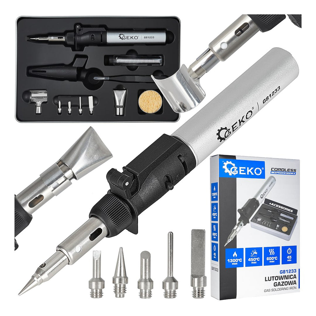 Gas Soldering Iron with Accessories