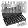 18 pcs 3/8" drive oil drain socket set