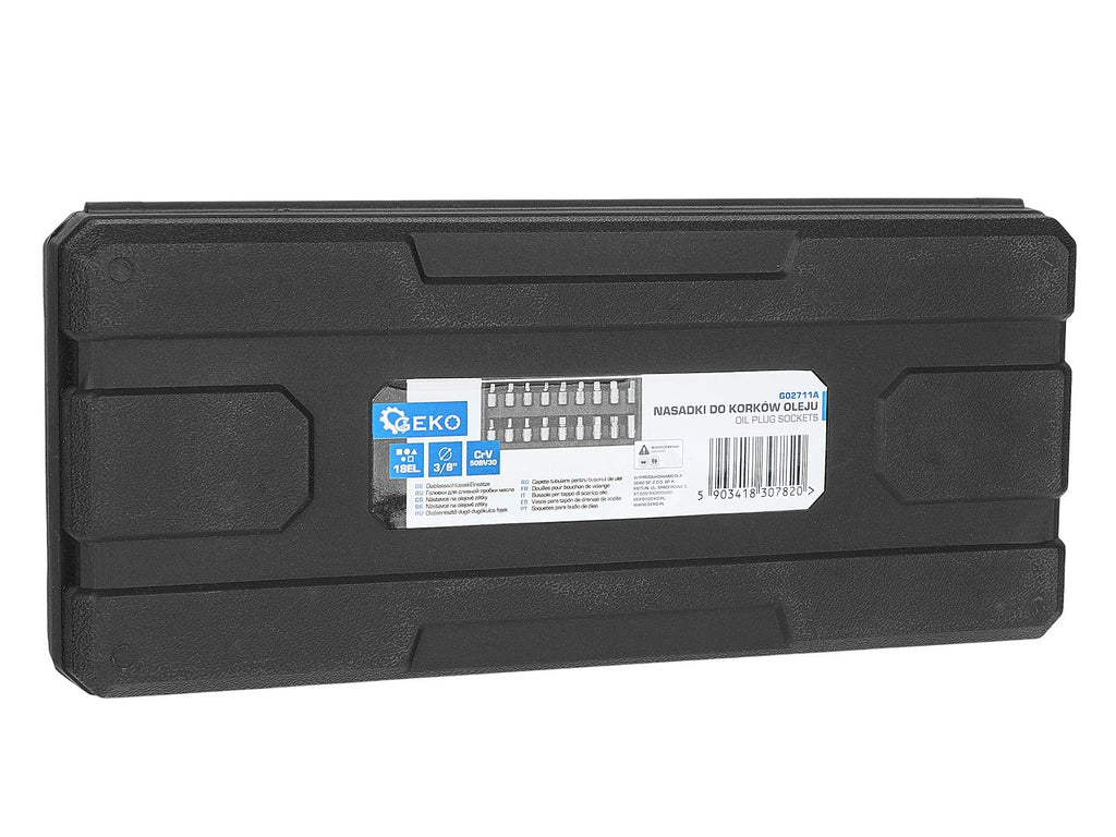 18 pcs 3/8" drive oil drain socket set