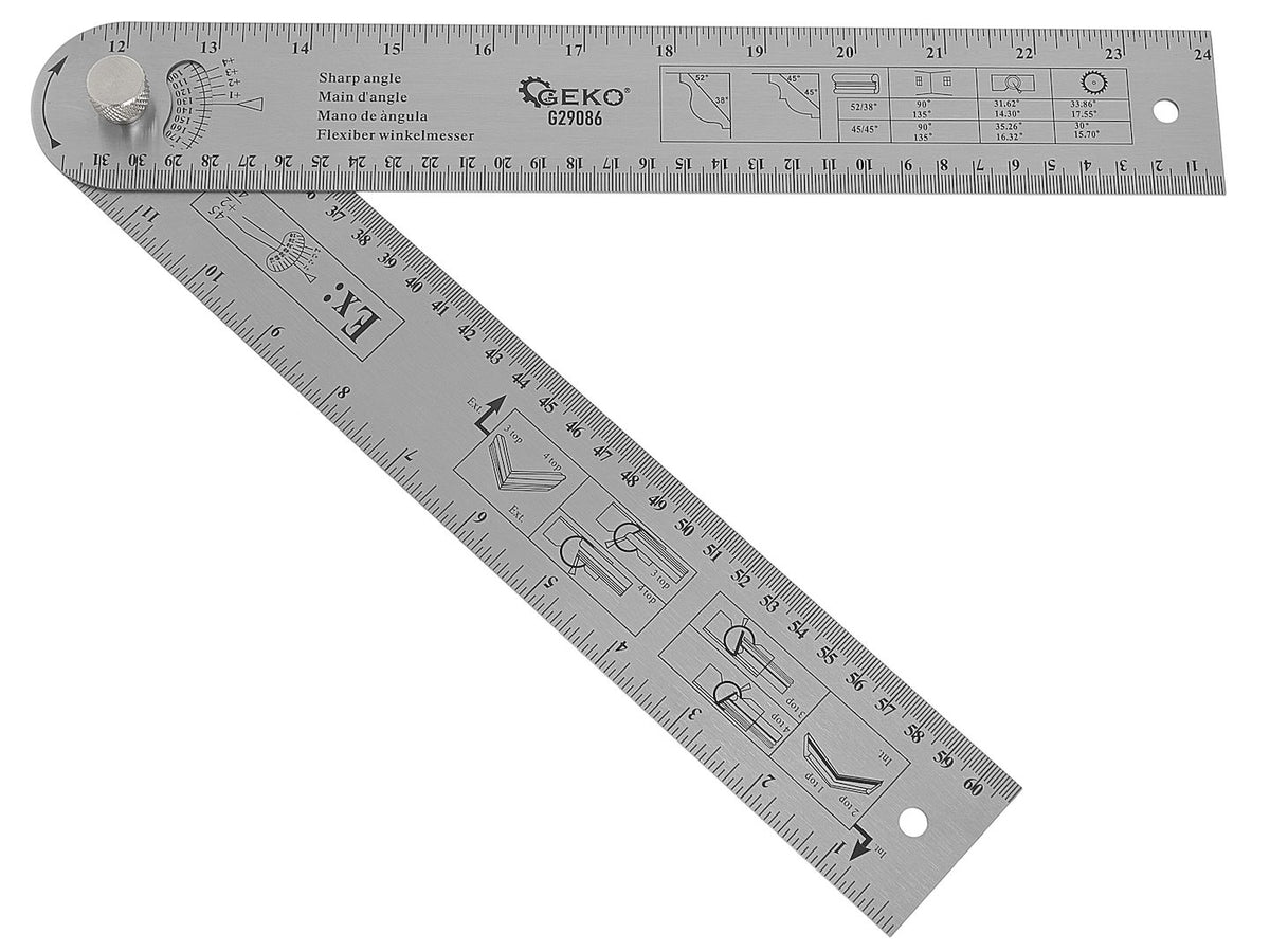 Adjustable Carpenter's Protractor 600 mm