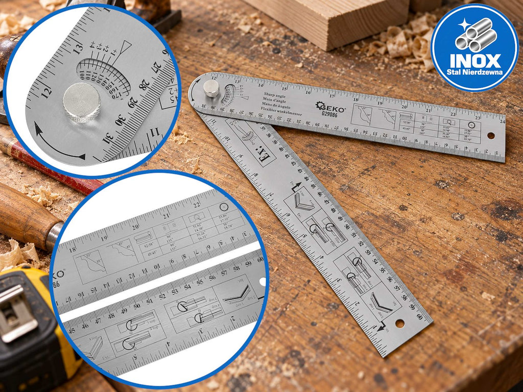 Adjustable Carpenter's Protractor 600 mm