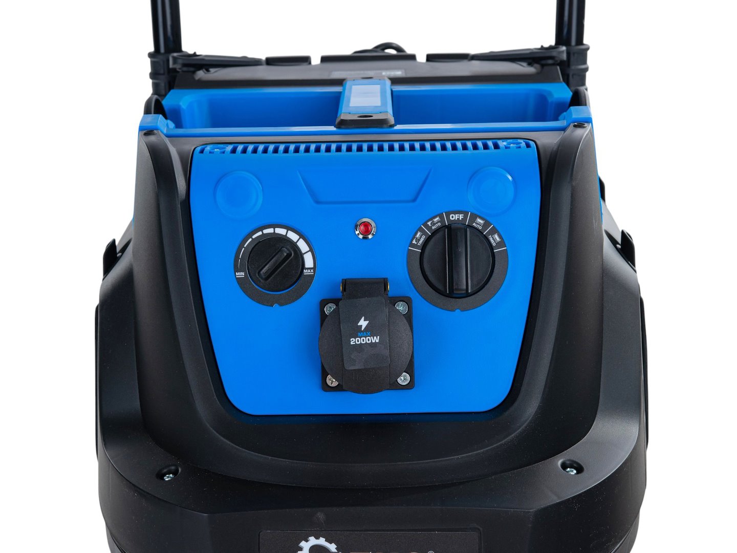 1600 W industrial vacuum cleaner with automatic filter cleaning