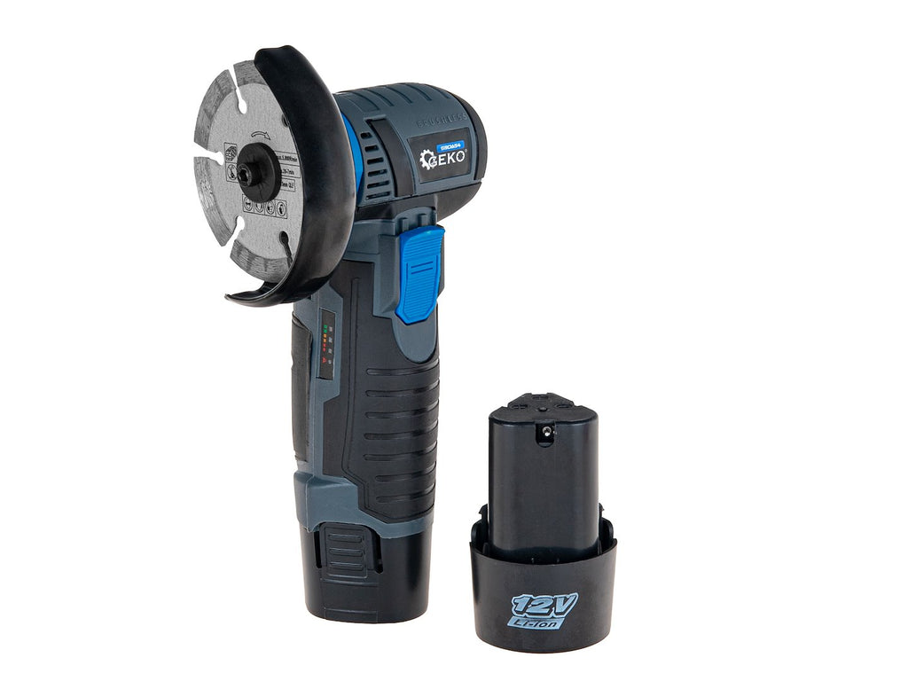 12V 76mm cordless brushless angle grinder 2x2.0Ah