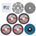 Set of discs for mini grinder, 76 mm, 7 pcs.