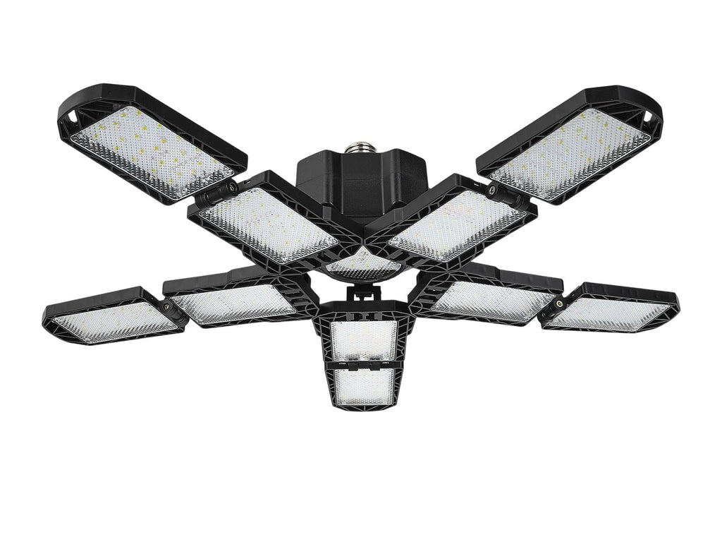 Folding LED E27 ceiling workshop lamp 120W 6000LM 6500K