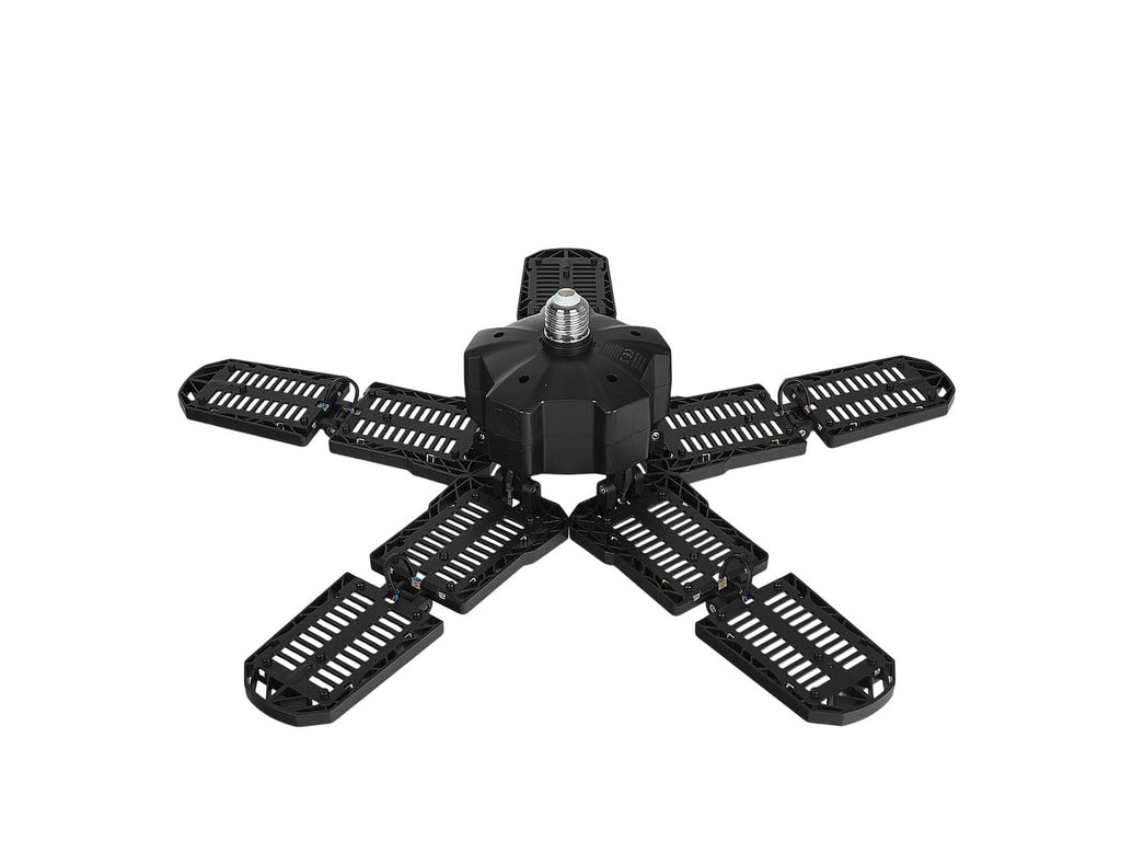 Folding LED E27 ceiling workshop lamp 120W 6000LM 6500K