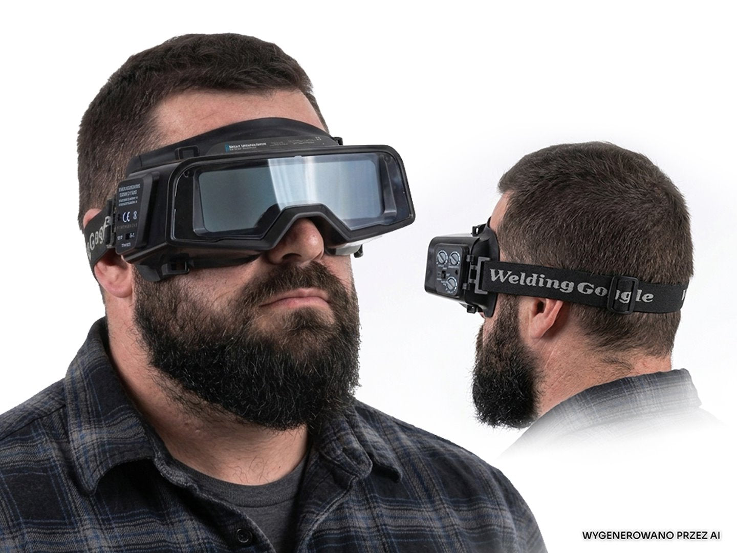 Auto-darkening welding goggles