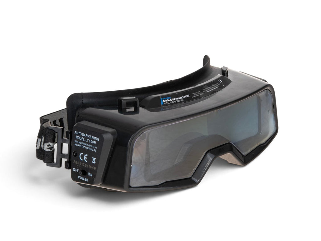 Auto-darkening welding goggles