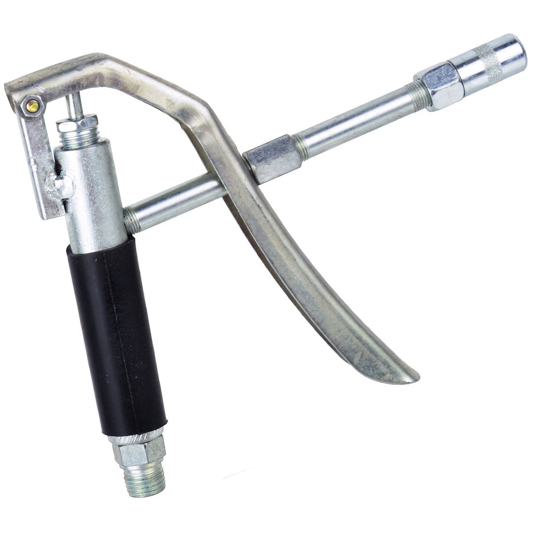 Pistol-grip Grease Gun Kit with Metal Pipe, Rubber Hose and Grease Coupler