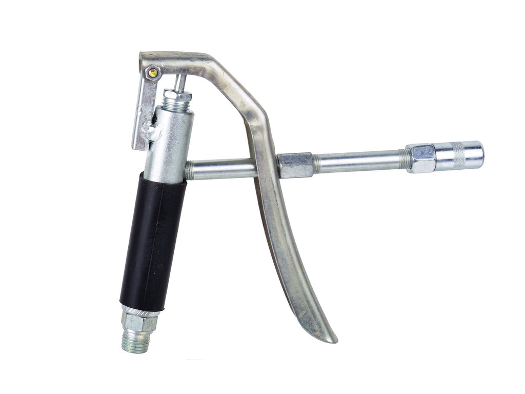 Pistol-grip Grease Gun Kit with Metal Pipe, Rubber Hose and Grease Coupler